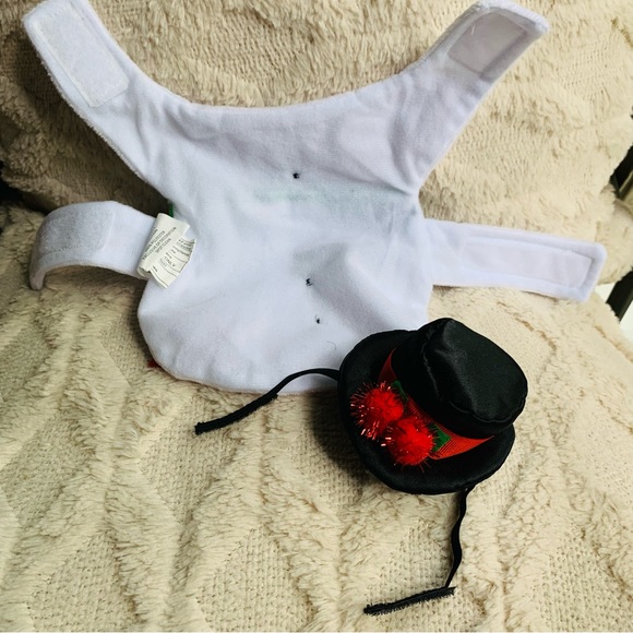 Thrills and chills Guinea pig Christmas Santa Claus 2 pc costume with hat. GUC - Picture 8 of 10